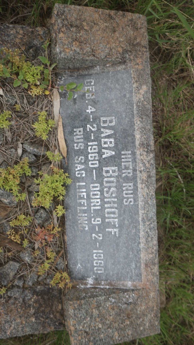 BOSHOFF Baba 1960-1960