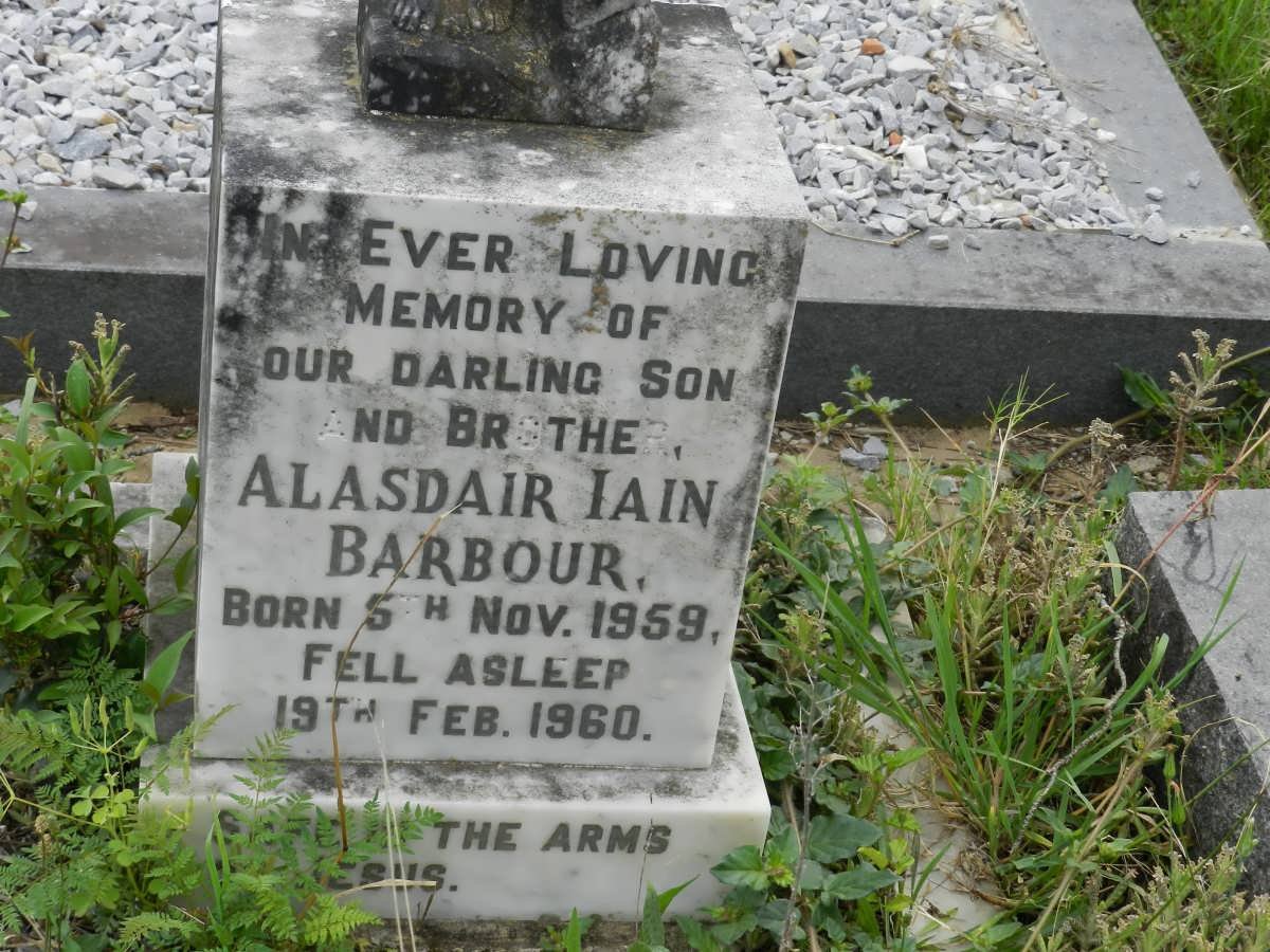 BARBOUR Alasdair Iain 1959-1960