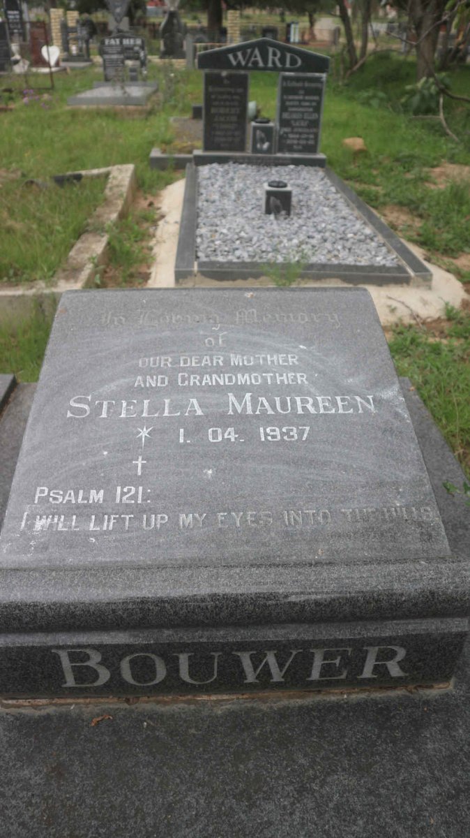 BOUWER Willem Johannes 1933-1995 &amp; Stella Maureen 1937-