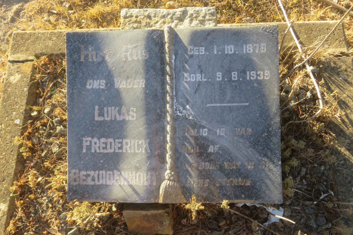 BEZUIDENHOUT Lukas Frederick 1878-1939