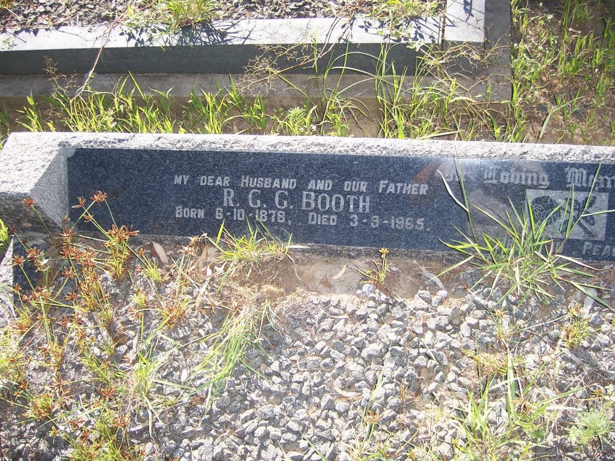 BOOTH R.G.G. 1878-1965