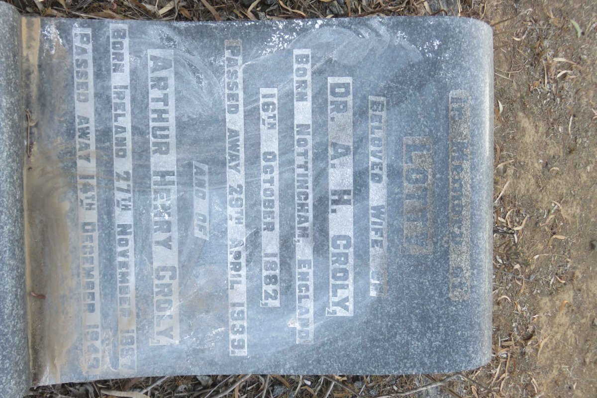 CROLY Arthur Henry 1887-1943 &amp; Lotty 1882-1939
