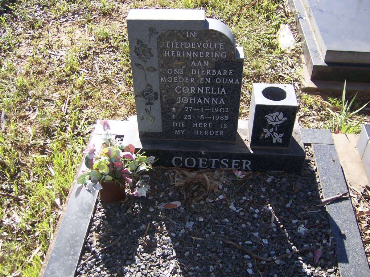 COETSER Cornelia Johanna 1902-1985