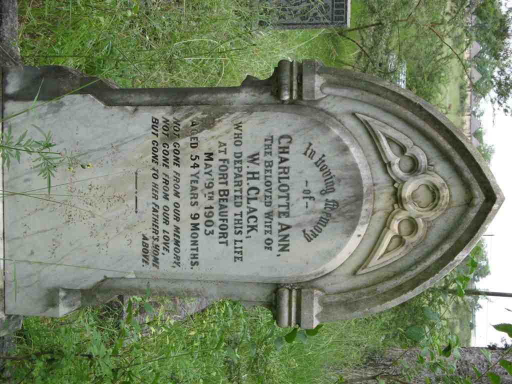 CLACK Charlotte Ann -1903