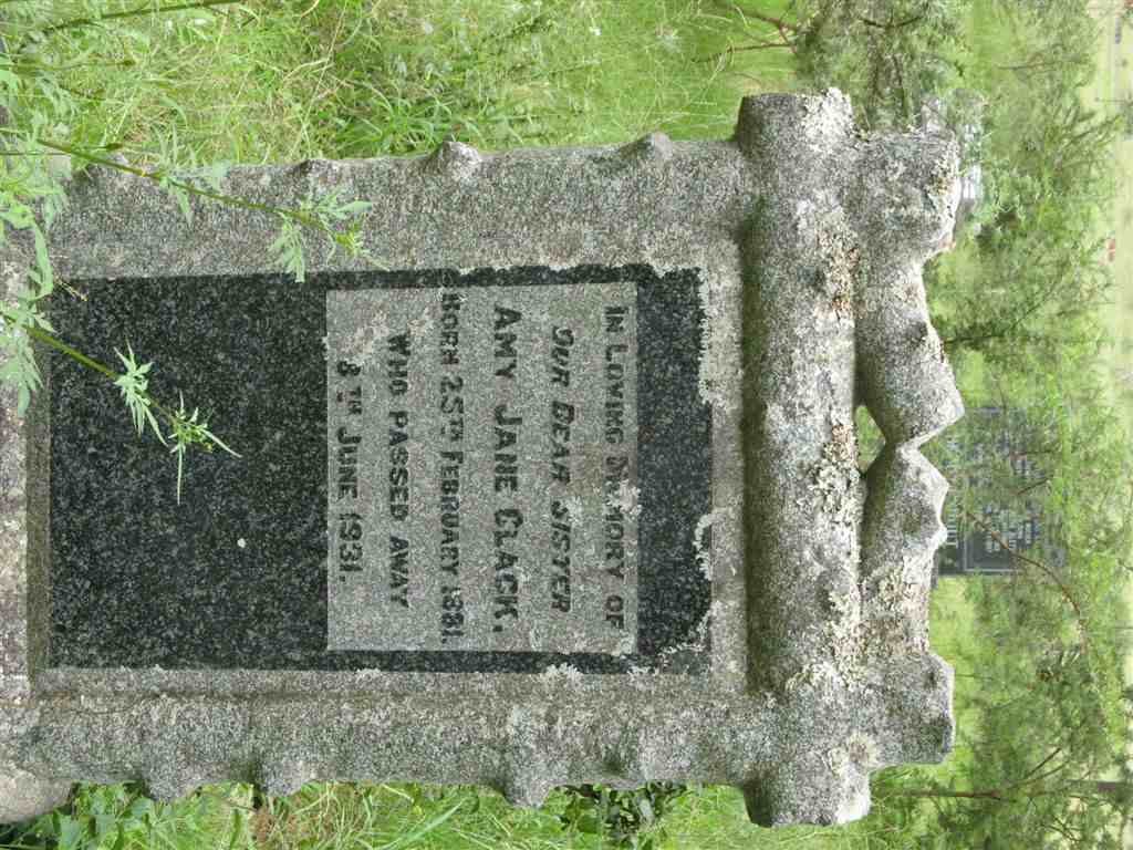 CLACK Amy Jane 1881-1931