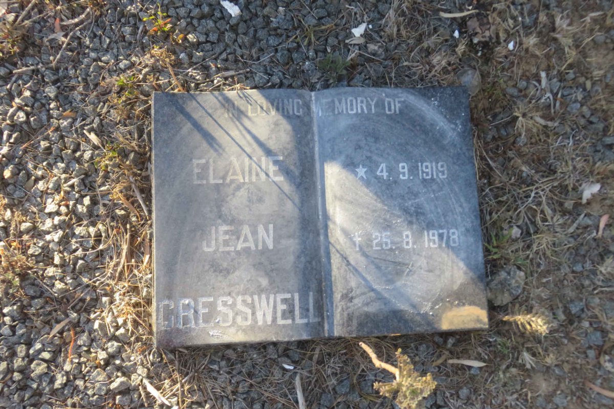 CRESSWELL Elaine Jean 1919-1978