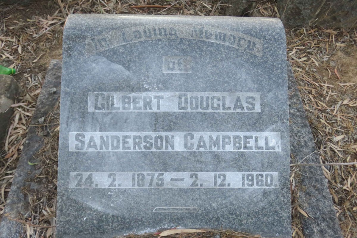 CAMPBELL Gilbert Douglas Sanderson 1875-1960
