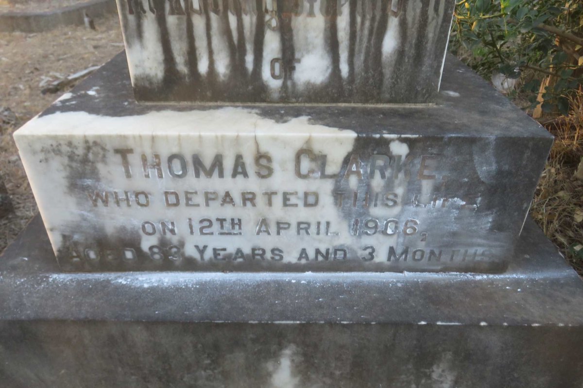 CLARKE Thomas -1906 &amp; Elizabeth -1901
