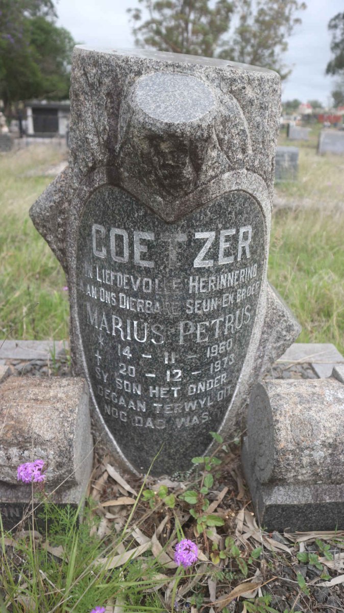 COETZER Marius Petrus 1960-1973 