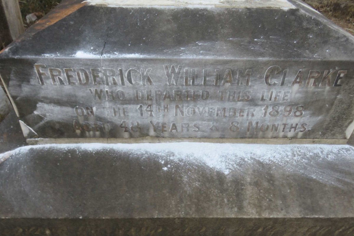 CLARKE Frederick William -1898