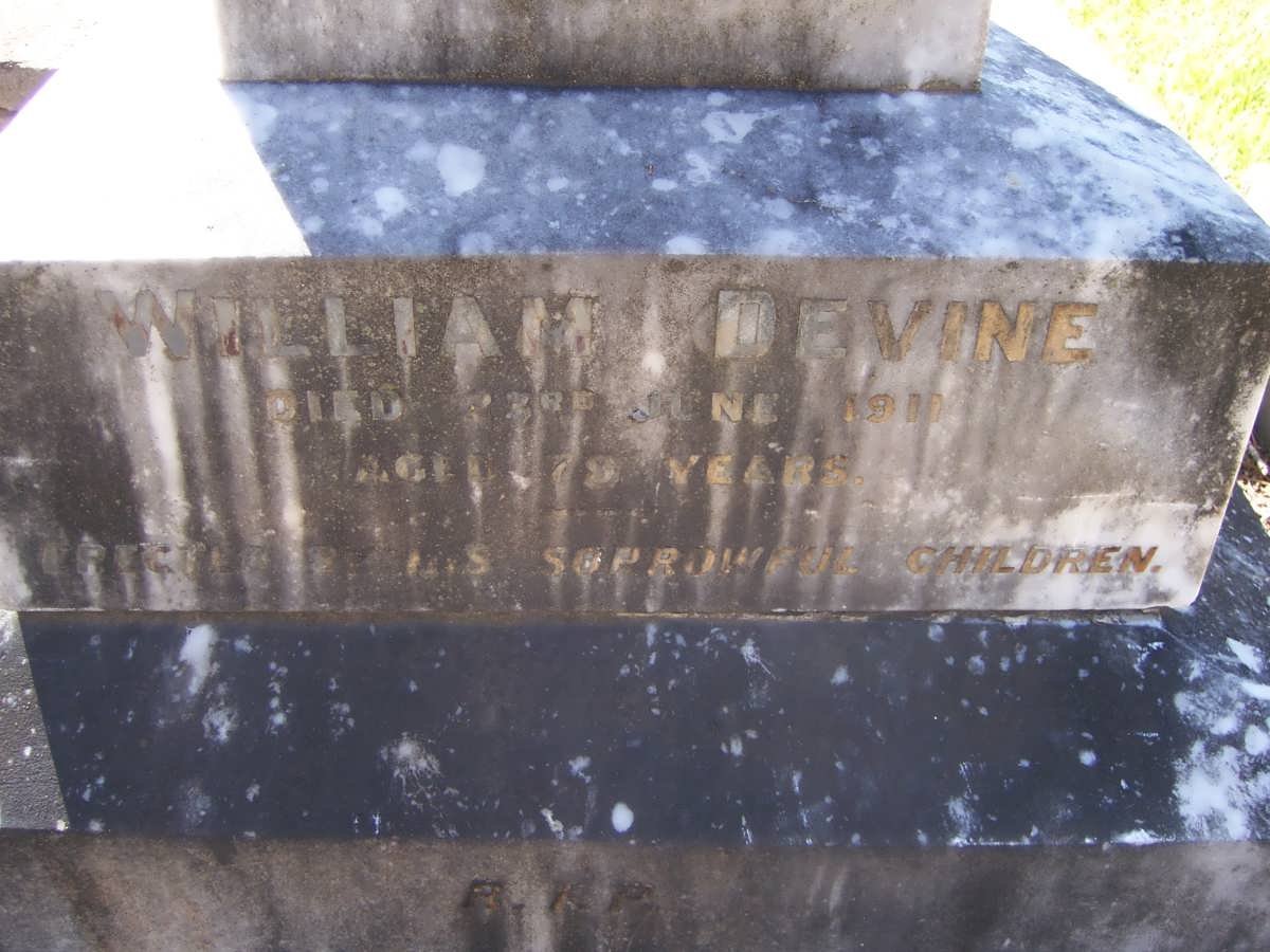 DEVINE William -1911