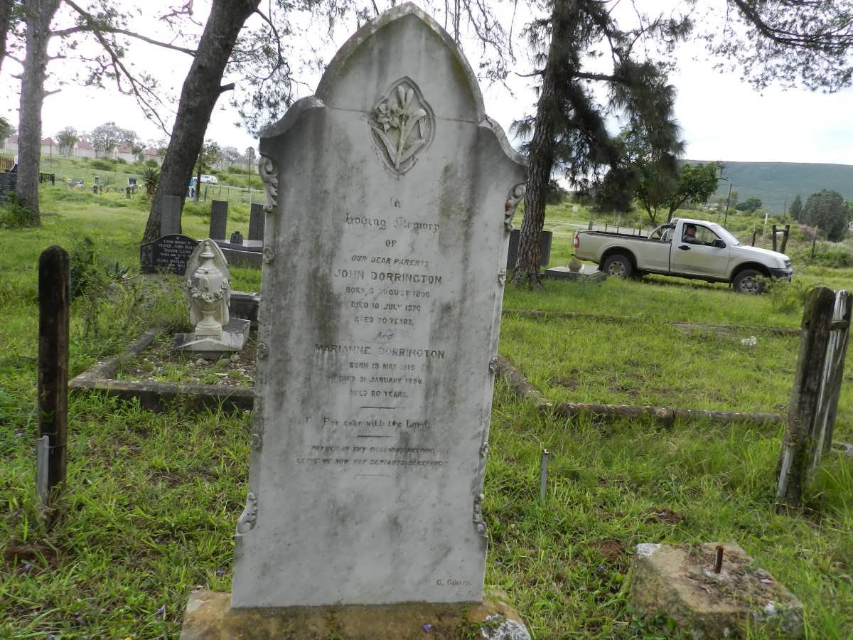 DORRINGTON John 1806-1876 &amp; Marianne 1816-1896