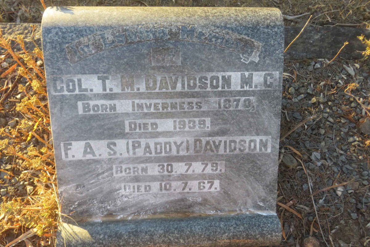 DAVIDSON T.M. 1870-1939 :: DAVIDSON F.A.S. 1879-1967