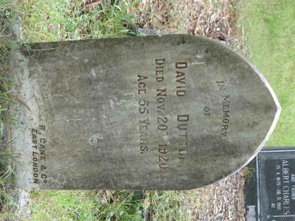DUTTON David -1920