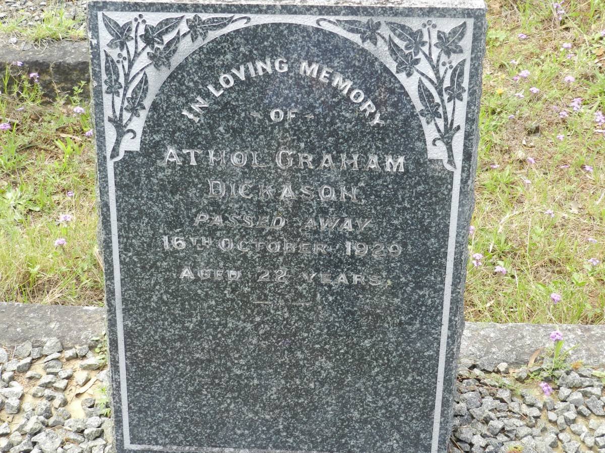 DICKASON Athol Graham -1929