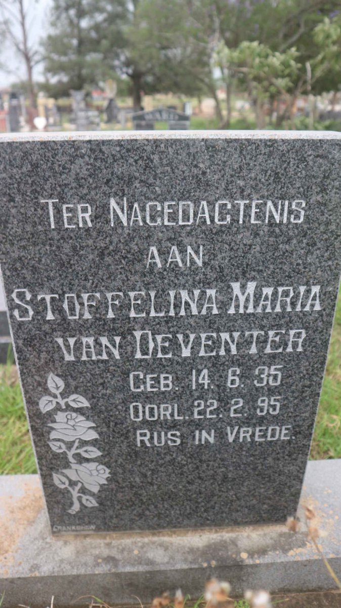 DEVENTER Stoffelina Maria, van 1935-1995
