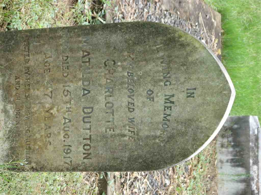 DUTTON Charlotte Matilda - 1917