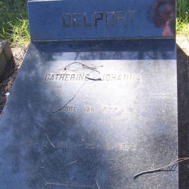 DELPORT Catherine Johanna nee VAN WYK 1907-1972