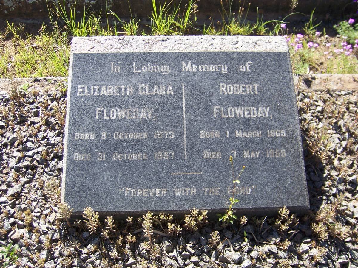 FLOWEDAY Robert 1869-1958 &amp; Elizabeth Clara 1873-1957