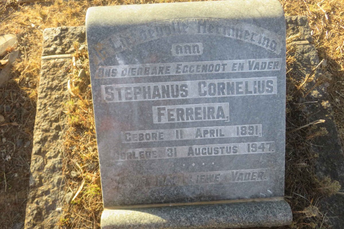 FERREIRA Stephanus Cornelius 1891-1947