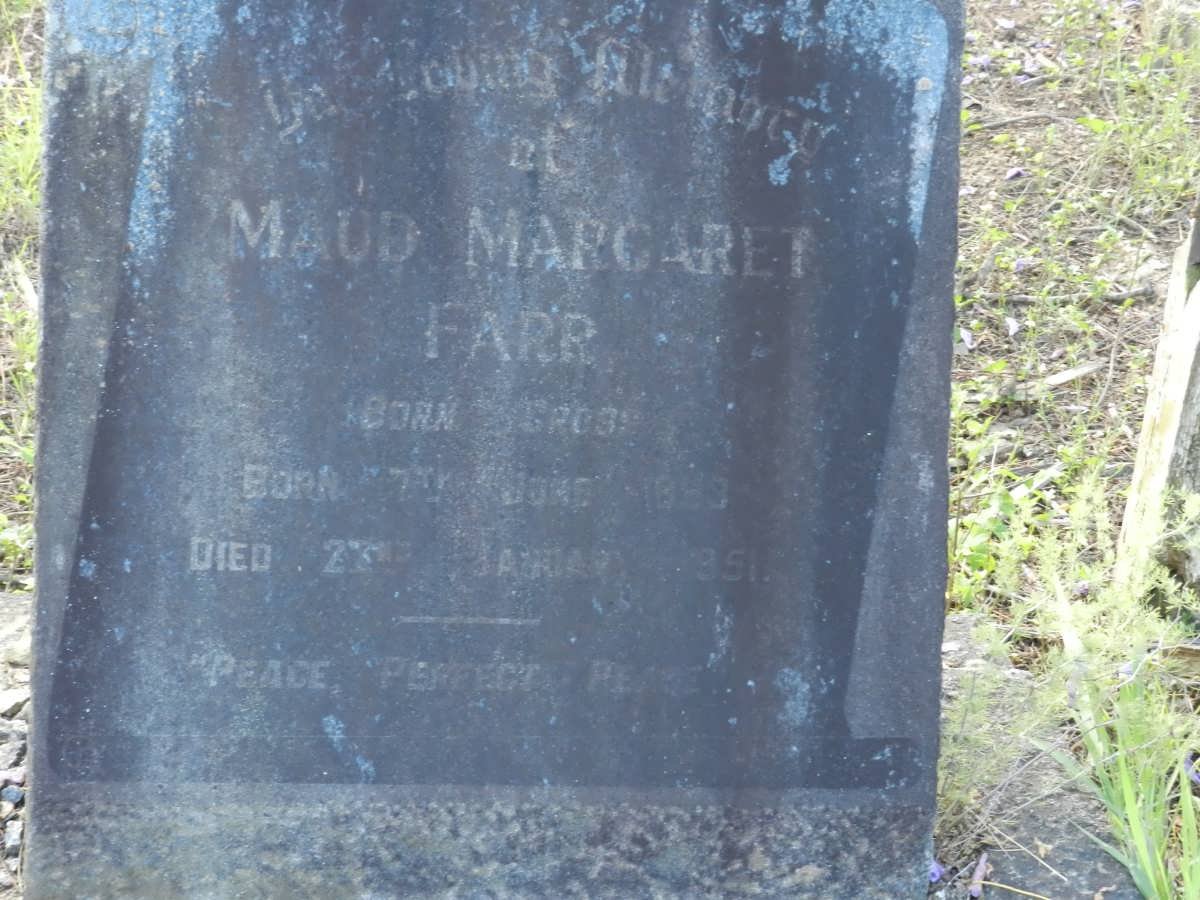 FARR Maud Margaret nee CROSS 1883-1951