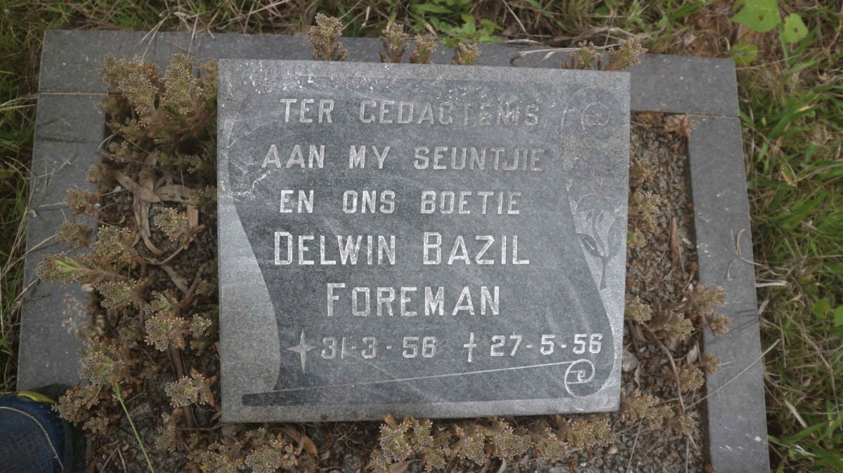FOREMAN Delwin Bazil 1956-1956