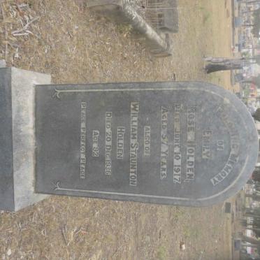 HOLDEN William Staunton -1936 &amp; Rose -1917