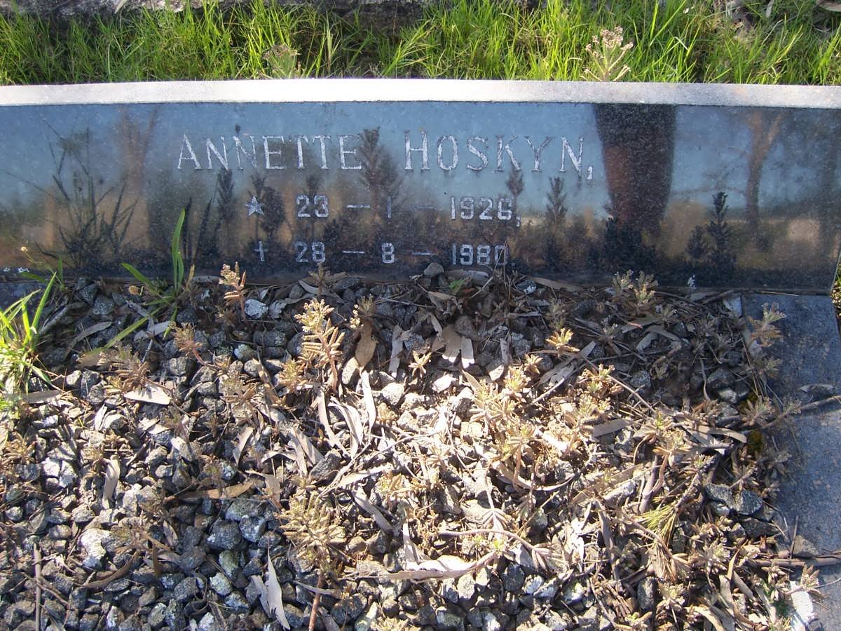 HOSKYN Annette 1926-1980