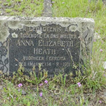 HEATH Anna Elizabeth, previously FERREIRA nee MAREE 1901-1969
