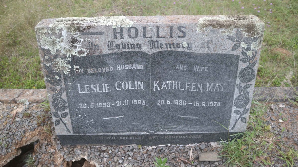 HOLLIS Leslie Colin 1893-1965 &amp; Kathleen May 1896-1978