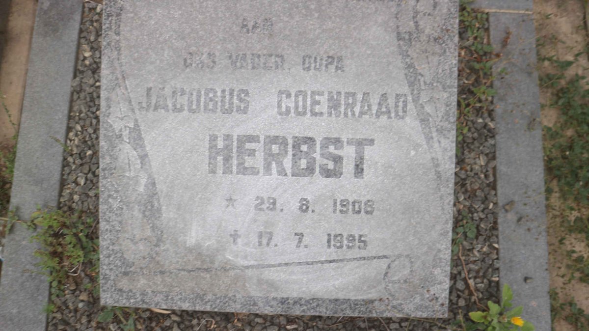 HERBST Jacobus Coenraad 1908-1995