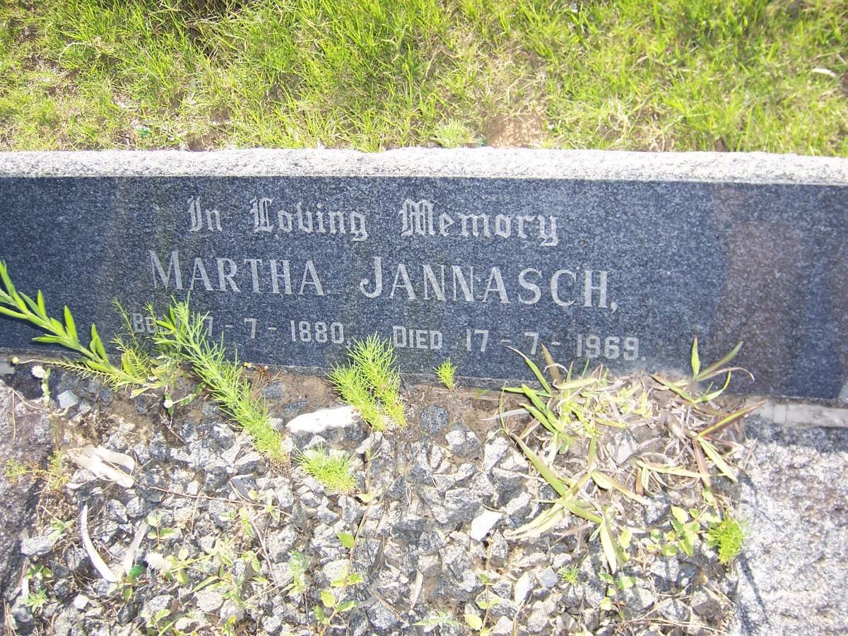 JANNASCH Martha 1880-1969