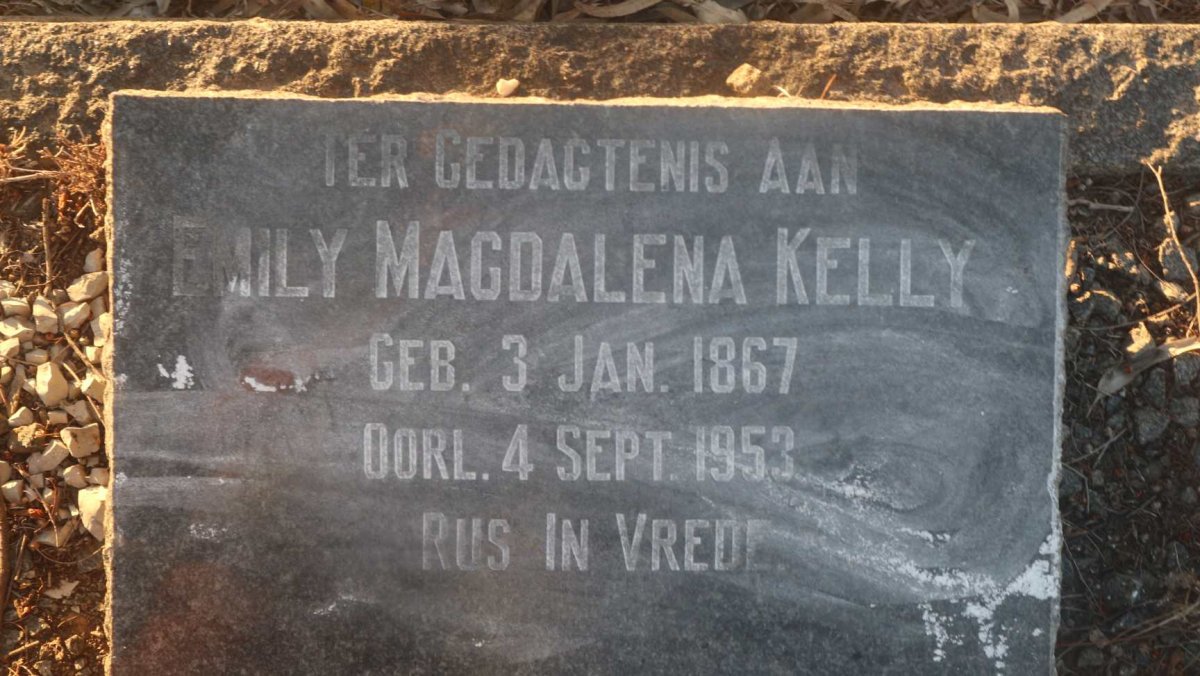 KELLY Emily Magdalena 1867-1953