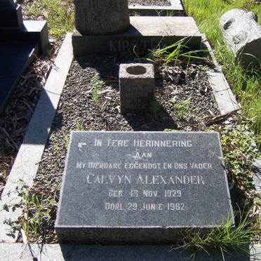 KIRSTEN Calvyn Alexander 1929-1962
