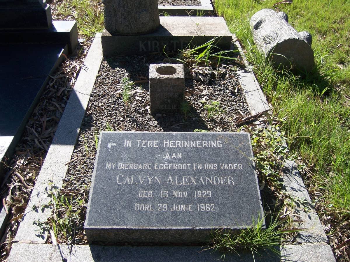 KIRSTEN Calvyn Alexander 1929-1962