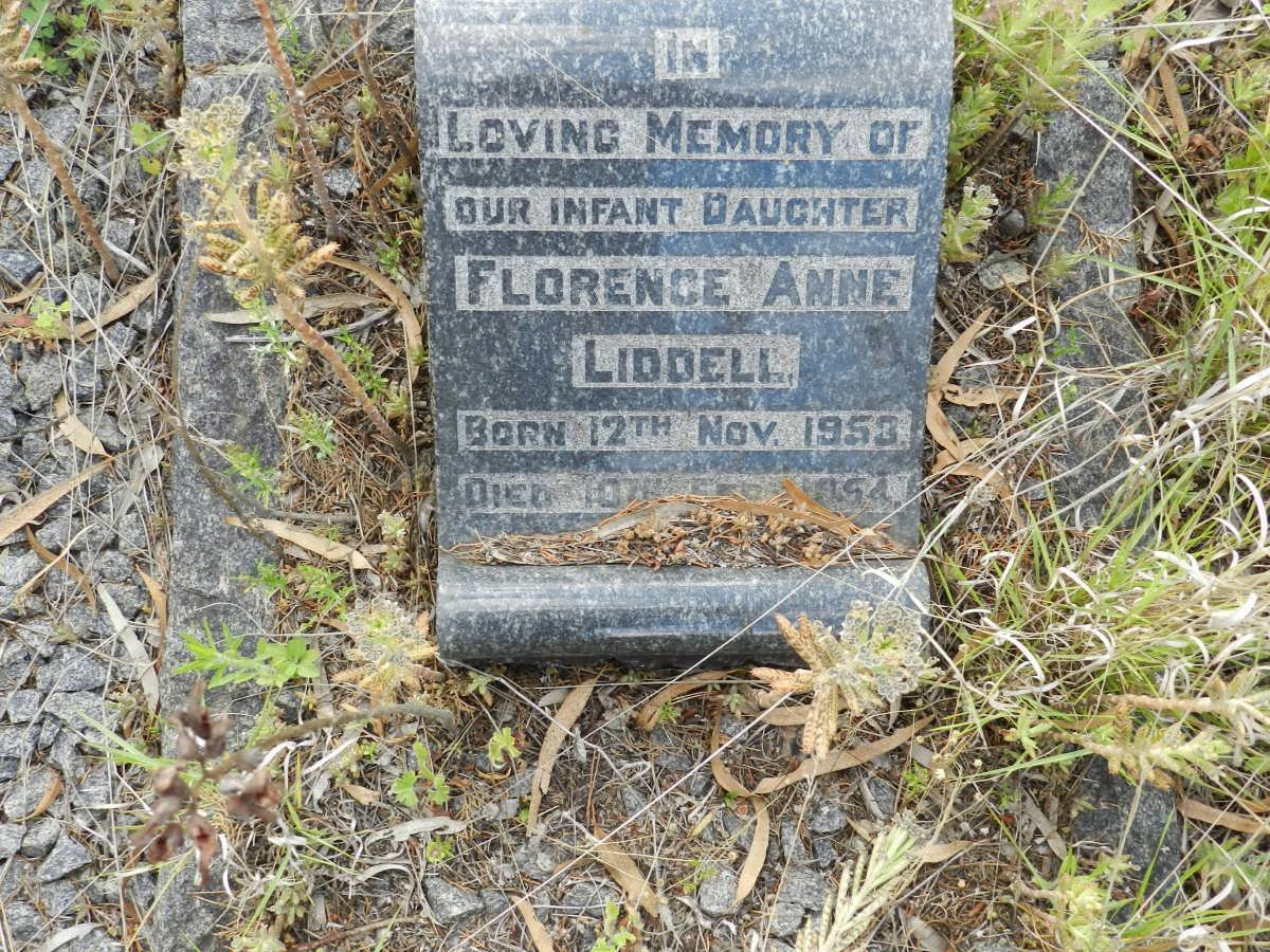 LIDDELL Florence Anne 1953-1954