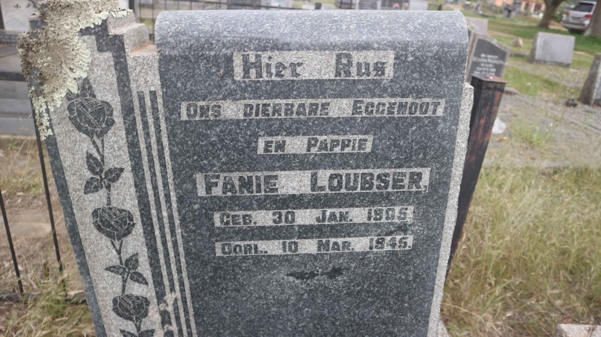 LOUBSER Fanie 1905-1945 
