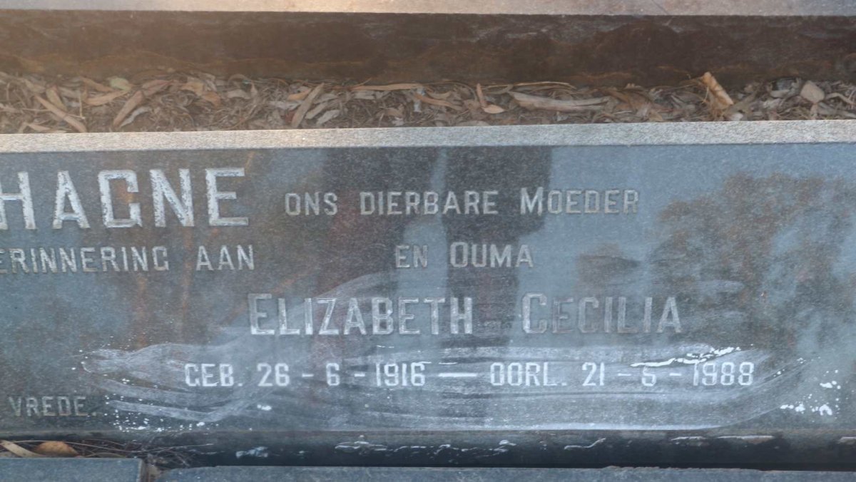 LABUSCHAGNE Petrus Jacobus 1914-1973 &amp; Elizabeth Cecilia 1916-1988