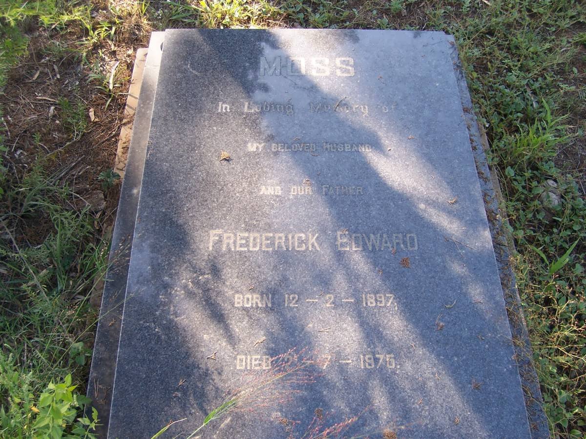 MOSS Frederick Edward 1897-1975