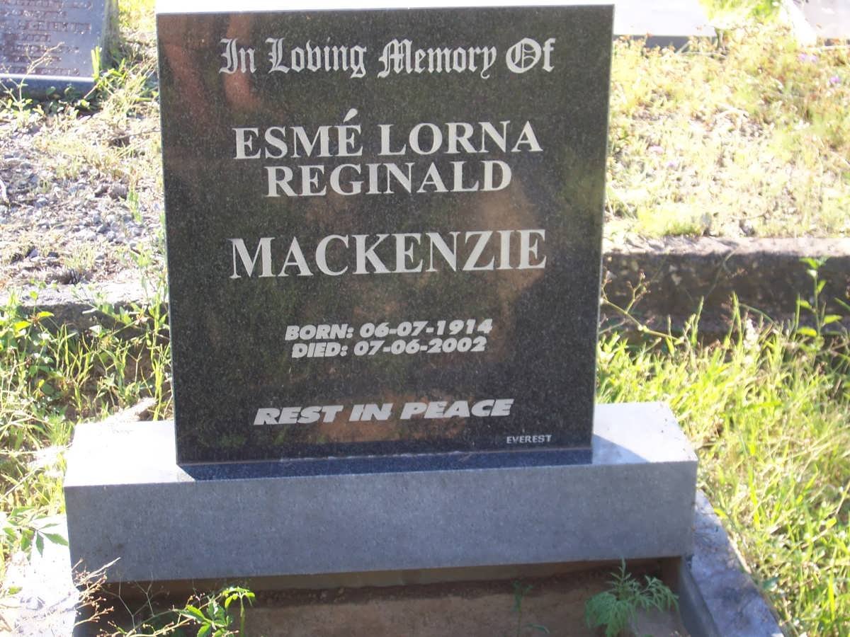 MacKENZIE Esmé Lorna Reginald 1914-2002