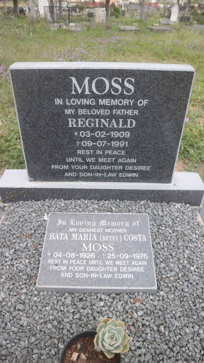 MOSS Reginald 1909-1991 &amp; Bata Maria Costa 1926-1976