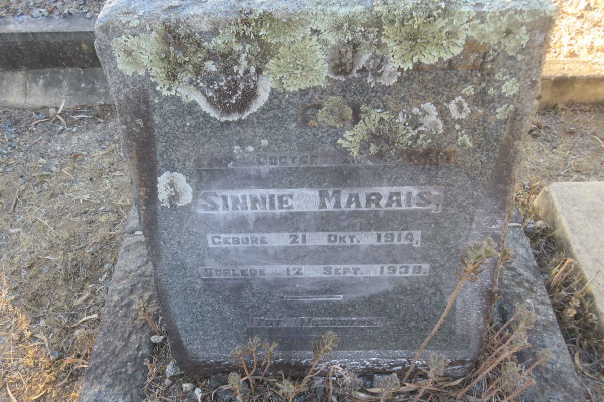 MARAIS Sinnie 1914-1938