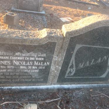 MALAN Johannes Nicolas 1873-1954 &amp; Aletta Elizabeth VAN HEERDEN 1881-1963