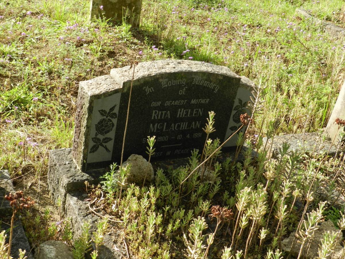 McLACHLAN Rita Helen 1900-1991