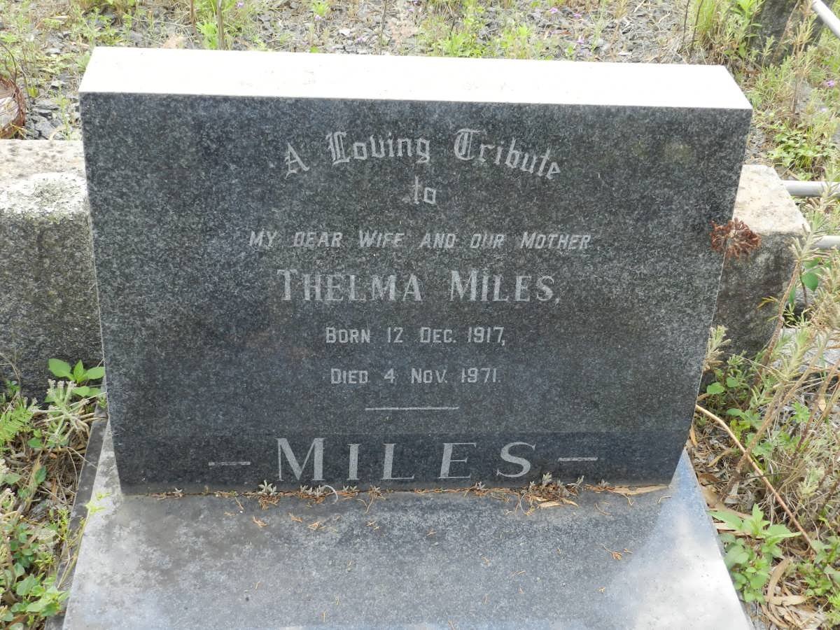 MILES Thelma 1917-1971