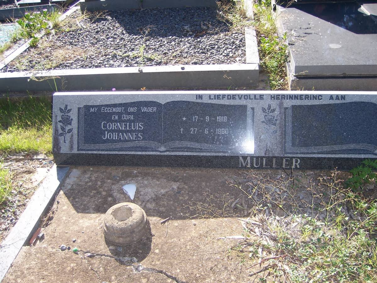 MULLER Cornelius Johannes 1918-1980