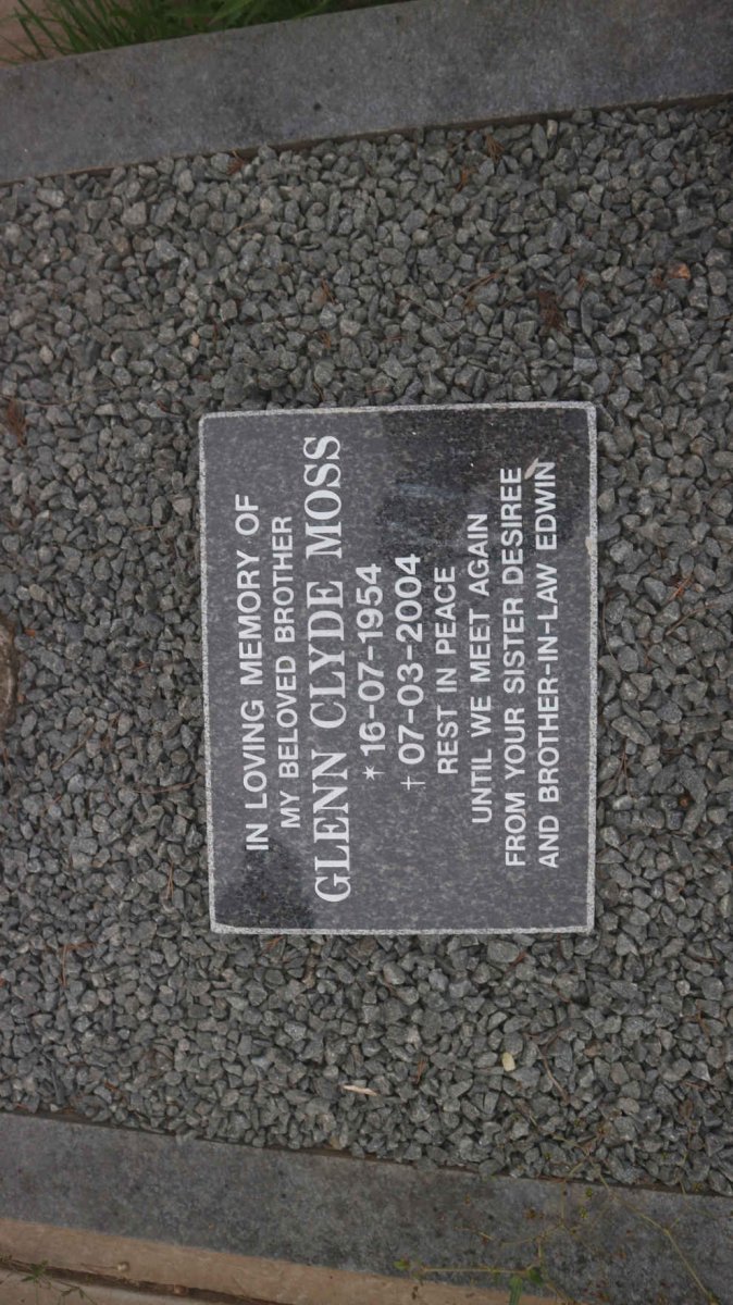 MOSS Glenn Clyde 1954-2004