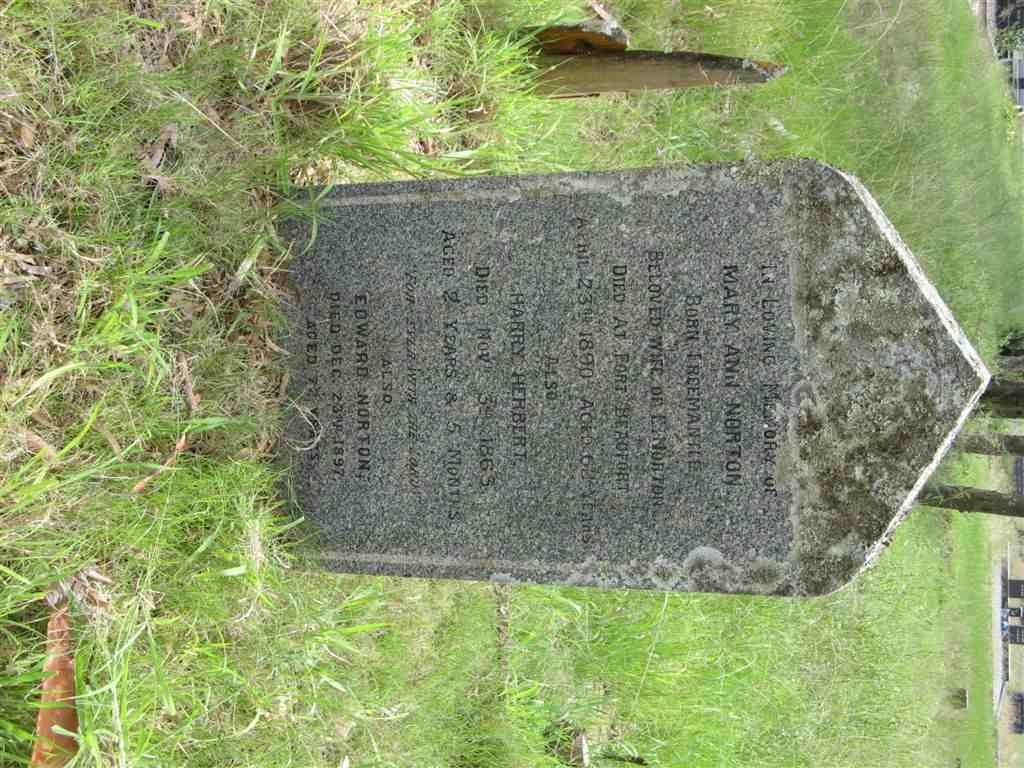 NORTON Edward -1897 &amp; Mary Ann FREEMANTLE -1890 