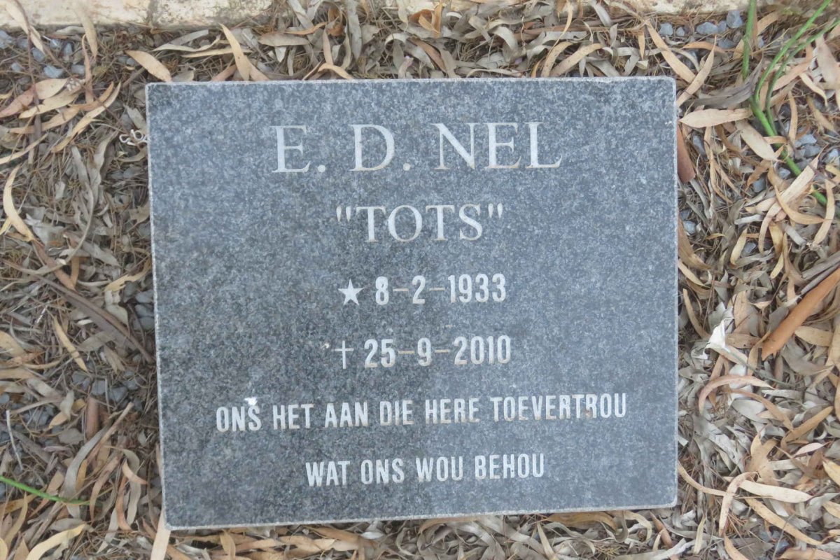 NEL E.D. 1933-2010
