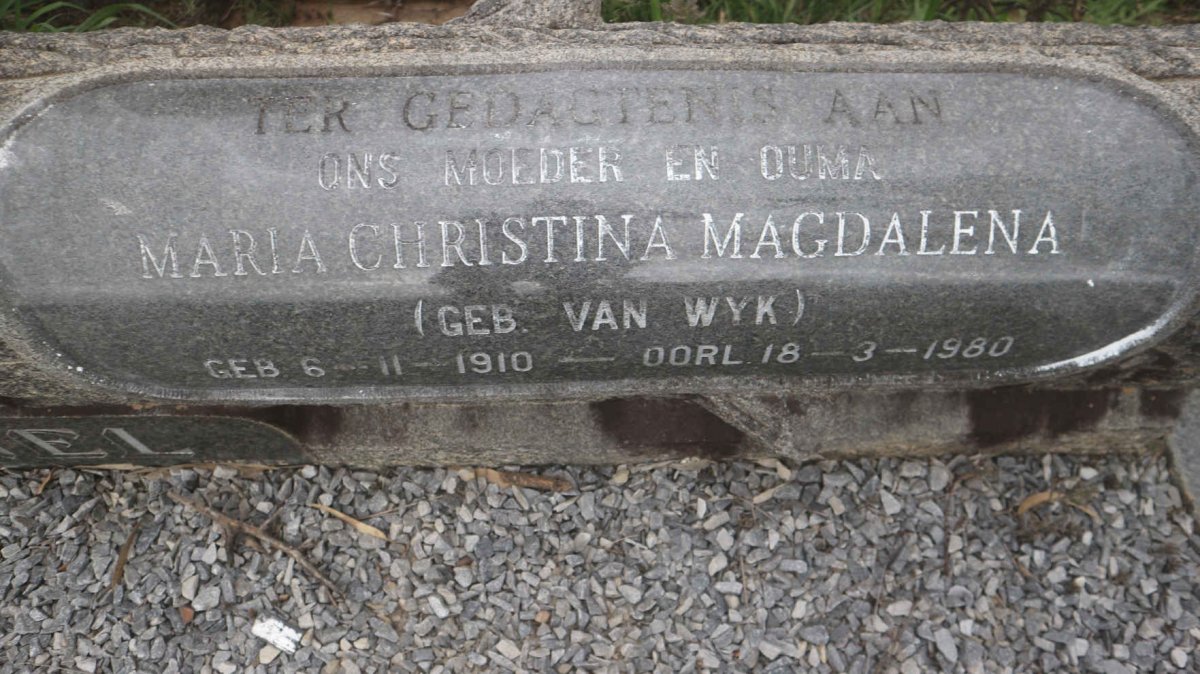 NEL Jacobus Adriaan 1908-1966 &amp; Maria Christina Magdalena VAN WYK 1910-1980